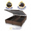 Ver imagem 5 de Conjunto Box Baú Marrom Mali Bege Molas Ensacadas King 193x203x77 - King House