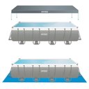 Ver imagem 2 de Piscina Estrutural Retangular 17.203 Litros 220v Completa - Intex