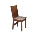 Ver imagem 4 de Conjunto Mesa Retangular Manuela com 6 Cadeiras Paraty Bagum Bege Naturalle e Off White