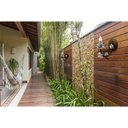 Ver imagem 4 de Arandela de Metal Artesanal com Florzinhas para Ambiente Externo - Branco