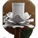 Ver imagem 5 de Arandela de Metal Artesanal com Florzinhas para Ambiente Externo - Branco