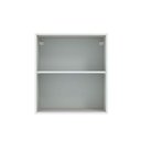 Ver imagem 5 de Armário Aéreo Madesa Lux 60cm 1 Porta Branco Preto