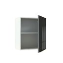 Ver imagem 3 de Armário Aéreo Madesa Lux 60cm 1 Porta Branco Preto