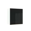 Ver imagem 1 de Armário Aéreo Madesa Lux 60cm 1 Porta Branco Preto