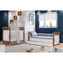 Ver imagem 7 de Cama Box Base C/ Gavetas de Babá Maria 2 e Auxiliar (branco/amendoa) - Peroba