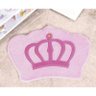 Tapete Infantil de Pelúcia Decorativo Coroa Real Bebê - Rosa - 2