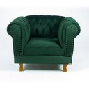 Ver imagem 1 de Poltrona Chesterfield Capitonê Duque Suede Verde Musgo Decoração, Recepção, Salas de Tv e Estar