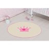 Tapete Infantil para Quarto de Bebê Coroa Princesa Rosa - 2