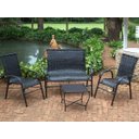 Ver imagem 1 de Conjunto de 2 Cadeiras, Namoradeira e Mesa Vênus - Área externa, Jardim, Sala, Edícula - Capuccino