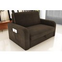 Ver imagem 2 de Sofá Cama 2 Lugares Compacto com Baú 145 Larg Daiane Matrix