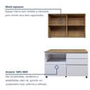 Ver imagem 6 de Cozinha Completa Modulada 2 Peças 3 Portas 4 Gavetas Norten Verde/Branco/Nature