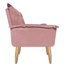 Ver imagem 4 de Poltrona Opala Exellence para Amamentação Decorativa Tecido Suede Para, Quarto, Sala de Estar e Rece