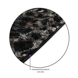 Kit Tapetes de Cozinha Bordado Antiderrapante Pimenta 3 Peças - Tabaco - 4