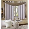 Cortina Com Bando Em Malha Notre Dame 2,00 x 1,80 Taupe Admirare - 1