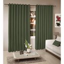Ver imagem 1 de Cortina Rustica para Janela 200 X 180 Verde Musgo | Admirare