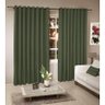 Cortina Rustica para Janela 300 X 280 Verde Musgo | Admirare - 1