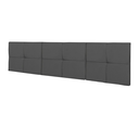 Ver imagem 1 de Cabeceira Cama Casal King Size 1,95 México Box Estofada - Cinza Suede