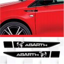 Ver imagem 2 de Adesivo Lateral Abarth Cromado Resinado Fiat 500 Bravo