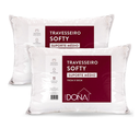 Ver imagem 1 de Kit 02 Travesseiros Antialérgicos com Fibra Siliconizada 70cm X50cm