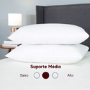 Ver imagem 4 de Kit 02 Travesseiros Antialérgicos com Fibra Siliconizada 70cm X50cm