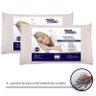 Kit 2 Travesseiros Nasa Viscoelástico 16cm + Protetores Com Ziper - 1