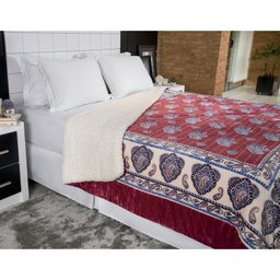 Coberdrom Fleece Dupla Face Queen | Lepper - Vermelha - 1