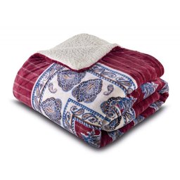 Coberdrom Fleece Dupla Face Queen | Lepper - Vermelha - 2