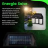 Luminaria Solar Arandela Led Sensor de Movimento Presença Filamento Iluminaçao Ambiente Externo Jard - 17