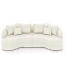 Ver imagem 5 de Sofá 4 Lugares Orgânico Living 250cm Mersa Bouclê K01 - D’Rossi