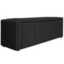 Ver imagem 1 de Calçadeira Baú Queen 160 Cm Para Cama Box Corano Preto