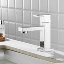 Ver imagem 2 de Torneira Banheiro Baixa Quadrada Cromada:cromado