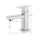 Ver imagem 4 de Torneira Banheiro Baixa Quadrada Cromada:cromado