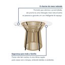 Ver imagem 6 de Mesa de Jantar Redonda 4 Lugares Tampo de Vidro Valencia Bege/Preto