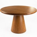 Ver mais imagens de Mesa de Jogos Redonda com 4 Gavetas Porta Copos 120cm Base Cone Bellagio G02 Pinhão - Lyam Decor