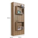 Ver imagem 6 de Cama Articulada Solteiro Vertical com 2 Nichos CV1080 80cm Mel - Art In Móveis