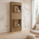Ver imagem 2 de Cama Articulada Solteiro Vertical com 2 Nichos CV1080 80cm Mel - Art In Móveis