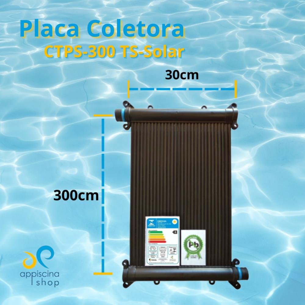 Kit Aquecedor Solar Piscina 4 Placas3MT+Controlador+Valvulas - 5