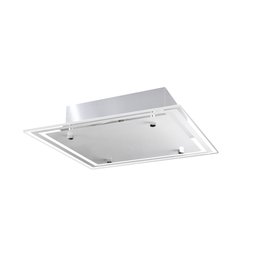 Lustre Plafon de Vidro para 02 Lâmpadas Sobrepor - Ideal Sala Cozinha Banheiro Quarto 30 Cm - Fosco - 1