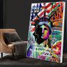 Quadro Estatua Da Liberdade:60x40 cm/BORDA INFINITA - 7