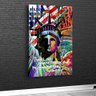Quadro Estatua Da Liberdade:60x40 cm/BORDA INFINITA - 1