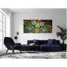 Quadro Flor Vitral Decorativo em Tecido Canvas 130x60 - 5