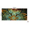 Quadro Flor Vitral Decorativo em Tecido Canvas 130x60 - 3