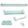 Kit acessórios de Banheiro com proteção 5 Peças Verde Requinte - 3