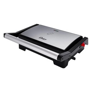 Mini Grill com Abertura 180 Chapa Lisa e Ondulada - 110v