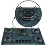 Cooktop 5bocas Tripla Chama 127/220v Marmo Cinza - 4