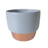 Vaso De Flor P/ Suculenta Cinza e Bronze P - 1