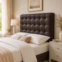 Ver imagem 2 de Cabeceira Ana Estofada Corino Modena p/ Cama Box Casal Queen 160cm Quarto