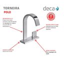 Ver imagem 4 de Torneira de Mesa Deca Polo Bica Alta p/Lavatório Cromado