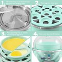 Ver imagem 7 de Elite Gourmet Cozedor de Ovos Elétrico 7 Unidades com Auto-desligamento (menta)