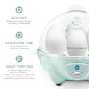 Ver imagem 5 de Elite Gourmet Cozedor de Ovos Elétrico 7 Unidades com Auto-desligamento (menta)